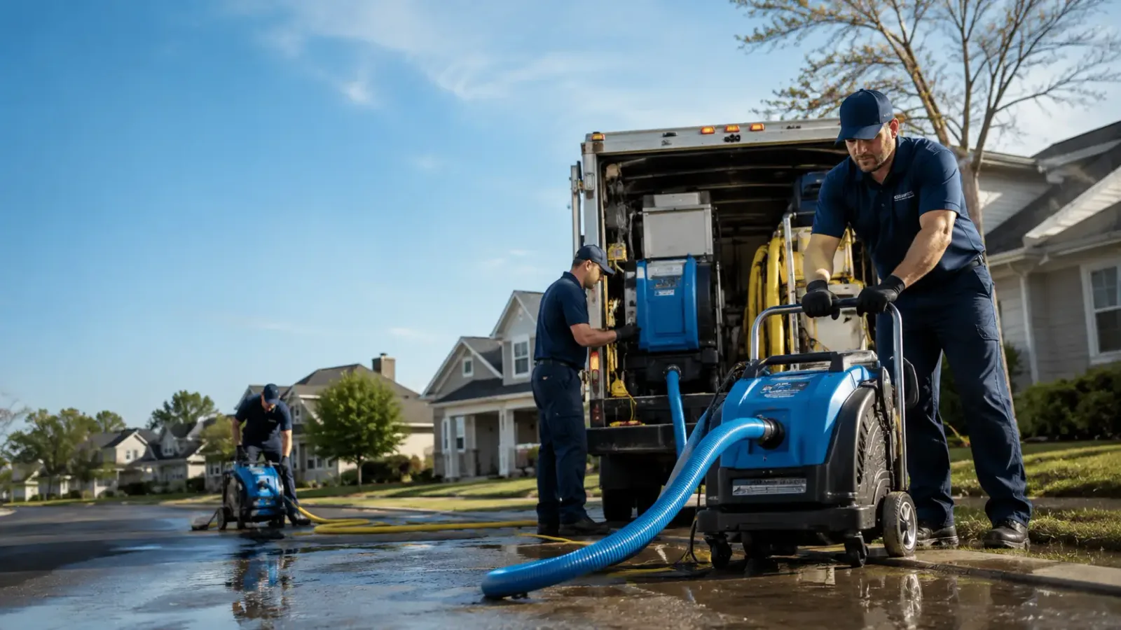 Flood Damage Cleanup in Fairchild Air Force Base, WA